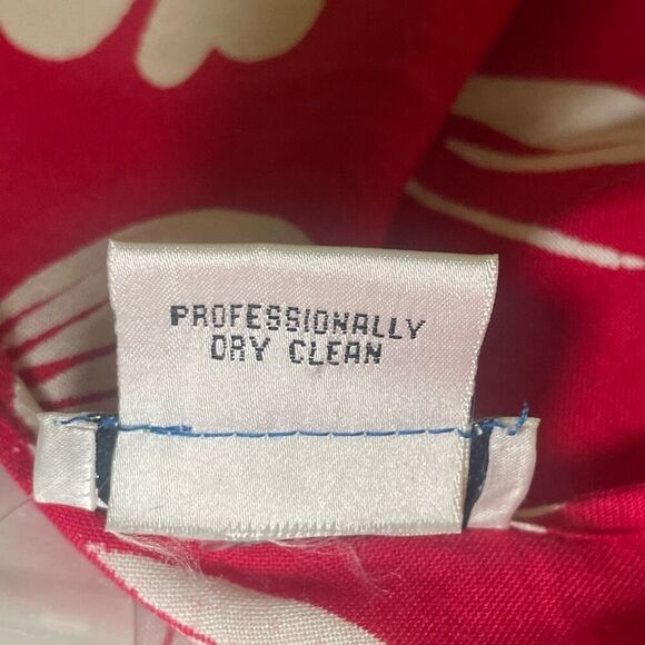 MARISOL Polka-Dot & Floral Dress, Layered Look, Retro Style, Red & White, Size L - Picture 5 of 9